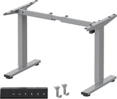 Zit sta bureau - Elektrisch - Verstelbaar - Bureauframe - Grijs - EC1S - FLEXISPOT