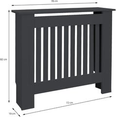 Radiatorombouw - Radiatorbekleding - Radiatorpaneel - 78x19x82 cm - Antraciet - ECD Germany •