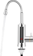 Elektrische doorstroomboiler, 3000 W, waterkraan kan 360 graden worden gedraaid, waterkraan voor badkamer/keuken, elektrische kraan