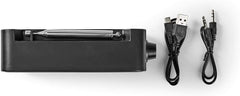 Nedis - DAB + radio - Draagbare uitvoering - DAB+ / FM - 1.3" - Wekker - Werkt op batterijen - Digitaal - 3.6 W - Hoofdtelefoonuitgang - Sleep Timer - Zwart