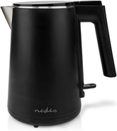 Waterkoker - 1.0 l - Plastic - Zwart - 360 graden draaibaar - Verborgen verwarmingselement - Strix Controller - Boil-Dry Protection