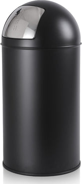 Prullenbak - Afvalbak - Vuilnisbak - 50 Liter - Zwart - Jago