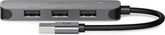 USB Hub met voeding - usb a hub - USB 3.2 Gen 1 - Grijs - Nedis