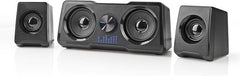 Nedis Gaming Speakers – 2.2-kanaals – 48W – LED – USB – 3,5 mm – Zwart