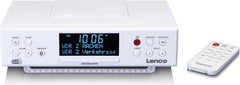 Lenco Keukenradio - DAB en FM Radio met Bluetooth - KCR-190WH - Wit •