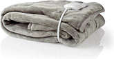 Nedis Elektrische Deken - 180x130 cm - 1 Persoons Warmtedeken - 9 Warmte Standen - Wasmachinebestendig - Fleece •