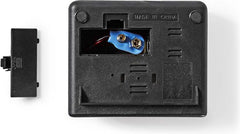 Nedis Digitale Wekker - LED - Snoozefunctie - Zwart •