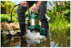 Parkside Vuilwaterdompelpomp - Vermogen: 1100 W - Debiet: max. 20.000 l/u - Opvoerhoogte: max. 9 m - Geschikt voor uit- en overpompen - Verstelbare vlotterschakelaar - Geschikt voor helder- en vuil water