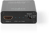 Nedis HDMI-Extractor - HDMI Input - HDMI Output / TosLink Female / 1x 3,5 mm - Maximale resolutie: 4K@60Hz - 18 Gbps - Metaal - Antraciet - Gift Box