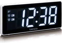 Wekkerradio - Digitale wekker - Alarmklok - Wit - Lenco - CR-30WH