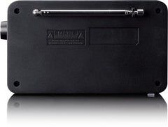 Lenco Radio met oplaadbare Batterij - Draagbare DAB+/FM Radio met Bluetooth - Noodpakket - PDR-033BK - Zwart •