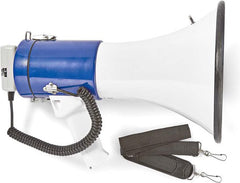 Nedis Megafoon – 135 dB – 1500 m Bereik – Sirene – Afneembare Microfoon – Wit/Blauw