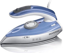 Severin BA 3234 - Reisstrijkijzer - Stoom - of Droogstrijken - Sprayfunctie - RVS zool - Temperatuur Traploos instelbaar - Extra Compact en Inklapbaar voor op reis - 115 / 230 Volt schakelbaar •
