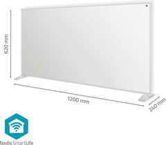 Nedis SmartLife Infrarood Verwarming 700 W – Slimme Kachel - Thermostaat – Geschikt voor Badkamer - Afstandsbediening & App