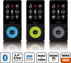MP3 Speler met Bluetooth - Inc. 8GB SD - Blauw - Lenco - XEMIO-860BU •