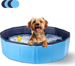Hondenzwembad - 80x20 cm - Dierenzwembad - Zwembad hond - Blauw - Nobleza
