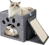 Kattenmand - Kattenbed - 48x35x29 cm - Grijs - Nobleza