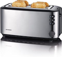 Severin AT 2509 Broodrooster – Lange Sleuf – 4 Sneetjes – RVS – 1400 W