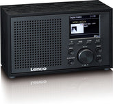 Lenco Radio op Batterijen - Compacte DAB FM Radio - Bluetooth - Houten behuizing - DAR-017BK - Noodradio - Noodpakket - Zwart