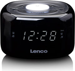 Wekkerradio - Digitale wekker - Alarmklok - Zwart - Lenco - CR-12BK •