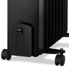 Trebs 99404 - Olieradiator - 2000W - Verstelbare Thermostaat - Zwart •