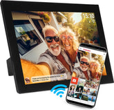 Digitale Fotolijst 10.1 inch - Glas Display - HD - Frameo App - Fotokader - Digitale kalender - WiFi - 16GB - IPS Touchscreen - PFF1037B - Denver
