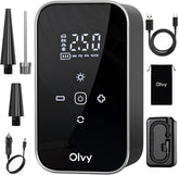 Compressor Bandenpomp - Elektrische Bandenpomp - Draagbare Luchtcompressor - 6000 mAh - Elektrische Fietspomp - Fiets/Auto/Motor/Bal/Luchtbed - Olvy