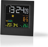 Nedis Weerstation - Binnen & Buiten - Inclusief draadloze weersensor - Weersvoorspelling - Tijdweergave - LED - Wekkerfunctie