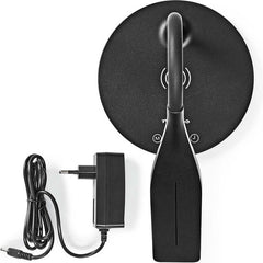 Nedis LED Bureaulamp – Draadloze Oplader – Touch Dimbaar – Timer – Leeslampje – 2700-6500K – Zwart