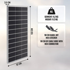 Zonnepaneel - Solar panel - 165W - Zwart - YANGTZE