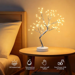 Aigostar Lichtboom met Lichttakken - USB & Batterij - Met afstandsbediening - Kersttakken - Woonkamer - Slaapkamer - Decoratie - Nachtlampje - Warm Wit Licht