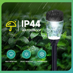 Solar Tuinverlichting - Buitenverlichting - Zonneenergie - 12 Stuks - Zwart - Aigostar