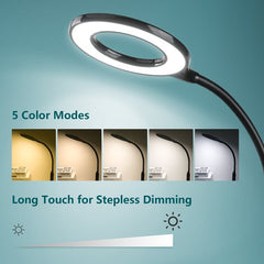 Tafellamp - Bureaulamp - Leeslamp - Zwart - Aigostar