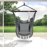 Hangstoel - Binnen & Buiten - Hangschommel - Tot 150kg - Grijs - Tillvex® •