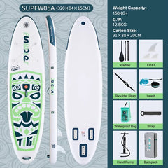 FUNWATER SUPFW05A SUP Board Wide Stable Max 180kg 320x83x15cm