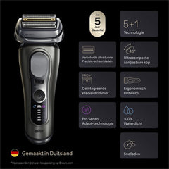 Braun Series 9 PRO+ 9675CC - Elektrisch Scheerapparaat met Trimmer - Ultradunne Precisiescheerbladen - Pro SensoAdapt - SmartCare Center