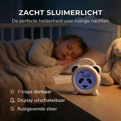 Alecto BC100PANDA - Slaaptrainer voor kinderen - Kinderwekker met Nachtlamp - Panda