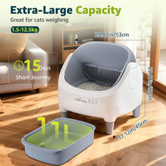 Automatische Kattenbak - Zelfreinigende Kattenbak - Incl. App - Nobleza •