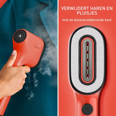 Tefal Pure POP DT2022 - Kledingstomer - Compact - Omkeerbaar Opzetstuk - Handstomer - Cape Town Coral - 1300W