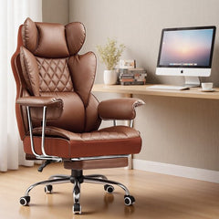 GTPLAYER - Ergonomische Gamingstoel - Met Voetensteun en Verstelbare Rug - Bruin - GT205