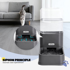 Automatische voerbak kat en hond - Voerautomaat - Voerdispenser - Zwart - Nobleza •