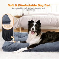 Hondenmand - Hondenkussen - Hondenbed - 122x74 cm - Donkergrijs - Nobleza