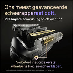 Braun Series 9 PRO+ 9675CC - Elektrisch Scheerapparaat met Trimmer - Ultradunne Precisiescheerbladen - Pro SensoAdapt - SmartCare Center