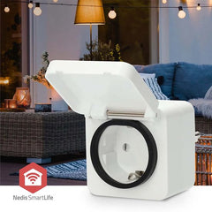 Nedis SmartLife Slimme Stekker – Zigbee 3.0 – Energiemeter – Tijdschakelaar – Voor binnen – Wit – 1 Stuk