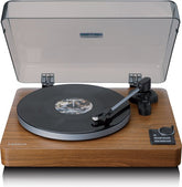 Lenco Platenspeler - Volledig automatische Platenspeler - Bluetooth en Voorversterker - LBTA-165WD - Hout •