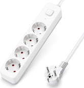 Stekkerdoos - Verlengsnoer - Verlengkabel - 1,5M - Wit - Aigostar