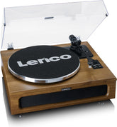 Lenco Platenspeler met Bluetooth - Vier ingebouwde Speakers 40W RMS - LS-410WA - Hout •
