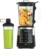 Olvy Kitchen Blender - Smoothie Maker - 1,5L Glazen Kan met To-Go Beker - IJscrusher & Zelfreinigend - BPA- en PFAS-vrij - Glas - Vaatwasserbestendig