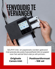 Canon RP-108 - Instant fotopapier - Inkt/papierset - Voor SELPHY CP-printers - Origineel - 10 x 15 cm formaat - 108 sheets •