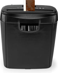 Nedis Papierversnipperaar - 6x A4 vellen - 10L - Voor thuis / kantoor - Stroken P2 - Zwart